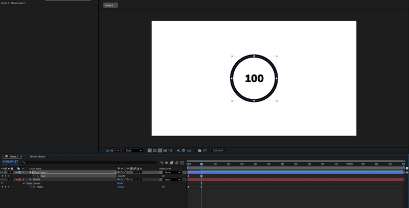 After Effects animar círculo