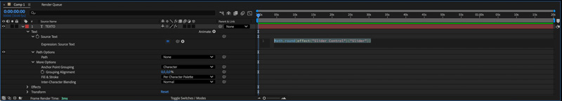 After Effects crear contador animado